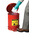Justrite 23L Red Flip Steel Oily Waste Can