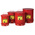 Justrite 23L Red Flip Steel Oily Waste Can