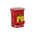 Justrite 23L Red Flip Steel Oily Waste Can