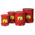 Justrite 53L Red Flip Steel Oily Waste Can