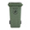 RS PRO 240L Green Flip Plastic Waste Bin