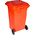 RS PRO 240L Red Flip PP Waste Bin
