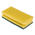 RS PRO Black, Yellow Sponge Scourer 150mm x 65mm x 40mm, for Industrial, Kitchen Use