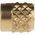 RS PRO, M3 Brass Threaded Insert diameter 4mm Depth 4.78mm