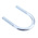 M10 45mm Bright Zinc Plated Steel Round U-Bolt