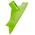 Vikan Green Squeegee, 90mm x 80mm x 400mm, for Industrial Cleaning