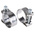RS PRO Stainless Steel, Zinc-Plated Steel (Bolt) Bolt Head Bolt Drive, 20mm Band Width, 37 → 40mm ID