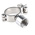 RS PRO Stainless Steel Silver Hinged Pipe Clamp, 1 1/2in