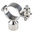 RS PRO Stainless Steel Silver Hinged Pipe Clamp, 1 1/2in