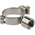 RS PRO Stainless Steel Silver Hinged Pipe Clamp, 1/2 in BSP