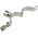 RS PRO Stainless Steel Silver Hinged Pipe Clamp, 1/2 in BSP