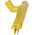 Vikan Yellow Squeegee, 70mm x 100mm x 600mm, for Wet Areas