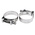 MIKALOR Stainless Steel Hex Screw Bolt Drive, 20mm Band Width, 59 → 63mm ID