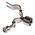RS PRO Stainless Steel Silver Hinged Pipe Clamp, 1in