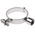 RS PRO Stainless Steel Silver Hinged Pipe Clamp, 3in