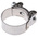MIKALOR Stainless Steel, Zinc-Plated Steel (Bolt) Hex Screw Bolt Drive, 20mm Band Width, 40 → 43mm ID