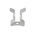 RS PRO 6.35mm Steel Spring Clip, 13.49mm x 6.35mm x 15.08mm, 8BA