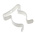 RS PRO 28.58mm Steel Spring Clip, 39.69mm x 9.53mm x 49.21mm, 4BA