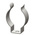 RS PRO 12mm Steel Spring Clip, 11.91mm x 16.27mm x 7.94mm, 6mm