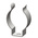 RS PRO 19mm Steel Spring Clip, 17.9mm x 26.2mm x 9.53mm, 4mm