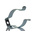 RS PRO 32mm Steel Spring Clip, 28.2mm x 42.1mm x 9.53mm, 4mm