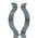 RS PRO 50mm Steel Spring Clip, 46.8mm x 61.1mm x 12.7mm, 4mm