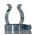 RS PRO 50mm Steel Spring Clip, 46.8mm x 61.1mm x 12.7mm, 4mm