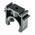 Georg Fischer PP Black Pipe Clamp, 0.63in x 1.62in x 1.18in, 0.24in