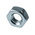 RS PRO, Bright Zinc Plated Steel Hex Nut, DIN 934, M6