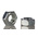 RS PRO, Bright Zinc Plated Steel Hex Nut, DIN 934, M8