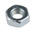 RS PRO, Bright Zinc Plated Steel Hex Nut, DIN 934, M3