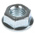 RS PRO, Bright Zinc Plated Steel Flanged Hex Nut, DIN 6923, M6