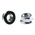 RS PRO, Bright Zinc Plated Steel Flanged Hex Nut, DIN 6923, M8