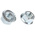 RS PRO, Bright Zinc Plated Steel Flanged Hex Nut, DIN 6923, M12