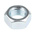 RS PRO, Bright Zinc Plated Steel Hex Nut, DIN 934, M20