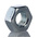 RS PRO, Bright Zinc Plated Steel Hex Nut, DIN 934, M5