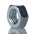 RS PRO, Bright Zinc Plated Steel Hex Nut, DIN 934, M5