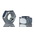 RS PRO, Bright Zinc Plated Steel Hex Nut, DIN 934, M5