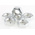RS PRO, Bright Zinc Plated Steel Hex Nut, DIN 934, M3.5