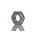 RS PRO, Plain Stainless Steel Hex Nut, DIN 439, M3