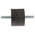 FIBET M8 Zinc Plated Steel Shock Mount 4030VV23-50 109.8kg Compression Load 40mm dia. Natural Rubber