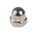 RS PRO, Plain Stainless Steel Hex Nut, DIN 1587, M4