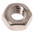 RS PRO, Nickel Plated Brass Hex Nut, DIN 934, M3