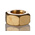 RS PRO, Plain Brass Hex Nut, DIN 934, M6