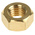 RS PRO, Plain Brass Hex Nut, DIN 934, M12