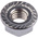 RS PRO, Plain Stainless Steel Flanged Hex Nut, DIN 6923, M8