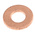 Copper Plain Washers, M4