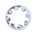 Bright Zinc Plated Steel Internal Tooth Shakeproof Washer, M4