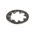 A2 304 Stainless Steel Internal Tooth Shakeproof Washer, M4, DIN 6797J
