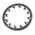 A2 304 Stainless Steel Internal Tooth Shakeproof Washer, M20, DIN 6797J